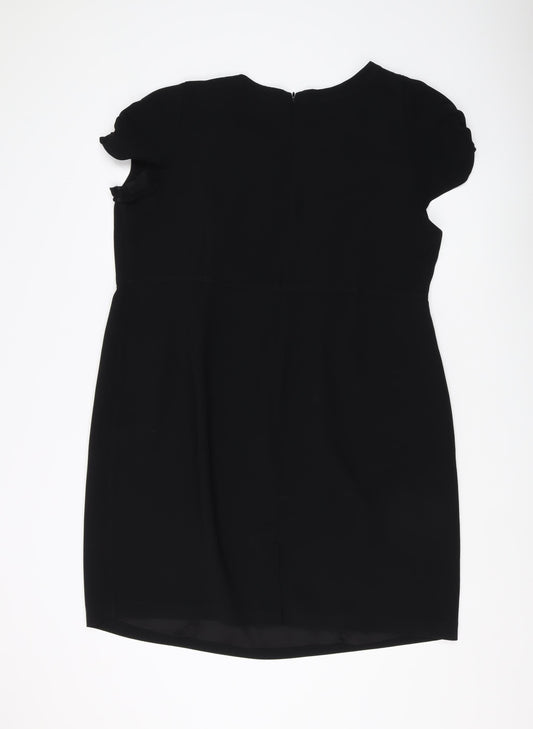 Marks & Spencer Women's Black Knee Length Sheath Dress