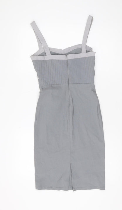 Fever Women's Grey Pencil Dress Size 10