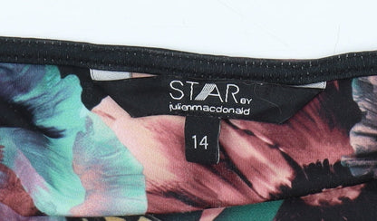 Star by Julian Macdonald Women's Multicoloured Shift Dress Size 14