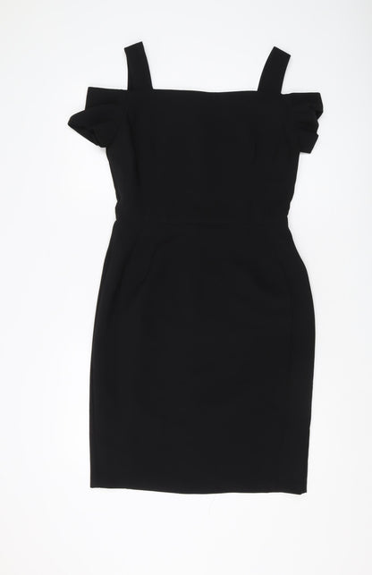H&M Women's Black Bodycon Dress Size 8 Party/Cocktail