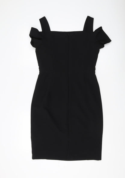 H&M Women's Black Bodycon Dress Size 8 Party/Cocktail