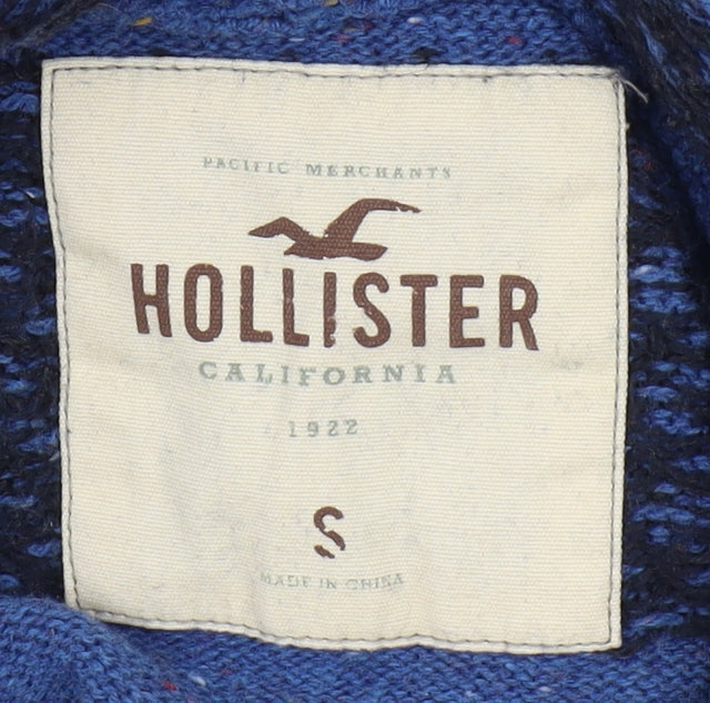 Womens UK Size S Hollister Blue Pullover Jumper