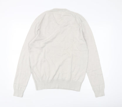 French Connection Men's Beige Cotton Pullover Jumper M