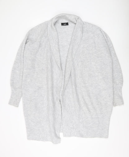 Womens UK Size S Wallis Grey Cardigan Jumper