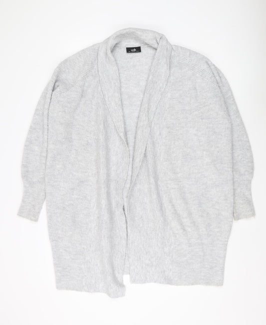 Womens UK Size S Wallis Grey Cardigan Jumper