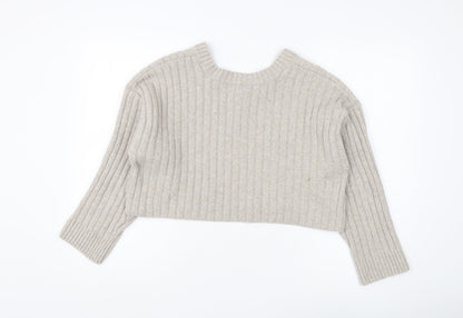 Womens UK Size XS Urban Outfitters Beige Pullover Jumper