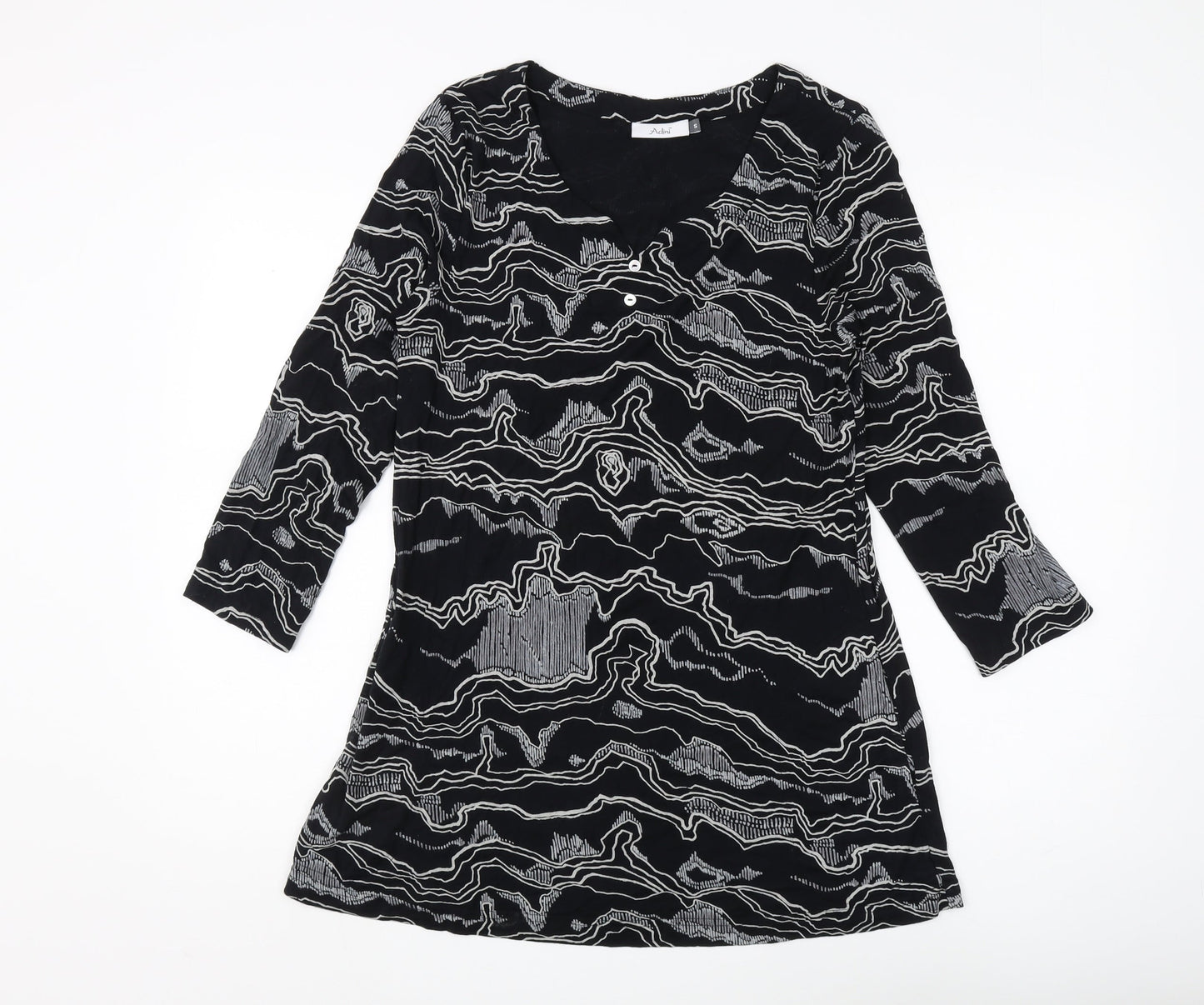 Womens UK Size S Adini Black Tunic Tunic