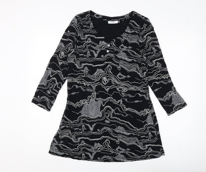Womens UK Size S Adini Black Tunic Tunic