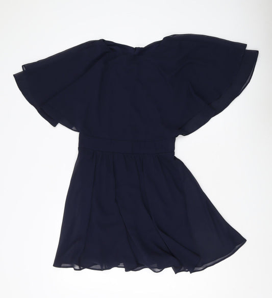 River Island Women’s Blue A-Line Short Dress Size 12