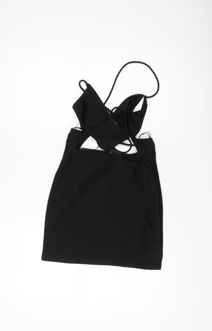 Bershka Women's Black Size 12 Bodycon Party Dress