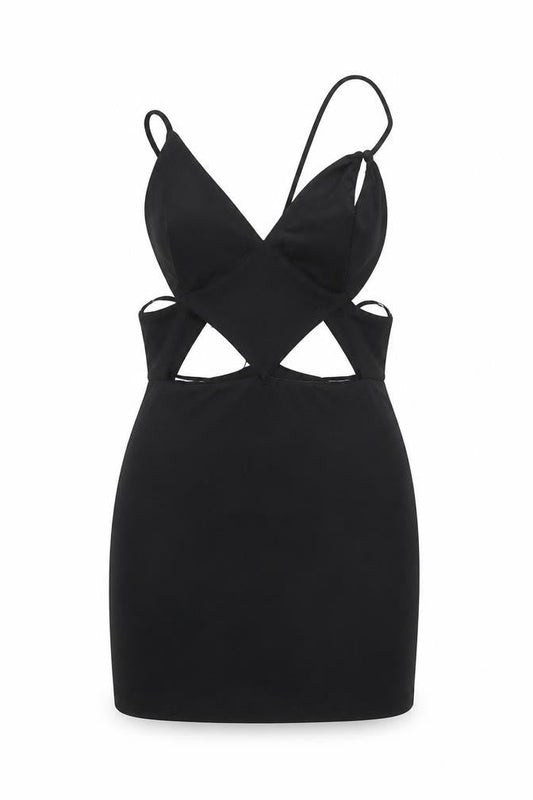 Bershka Women's Black Size 12 Bodycon Party Dress