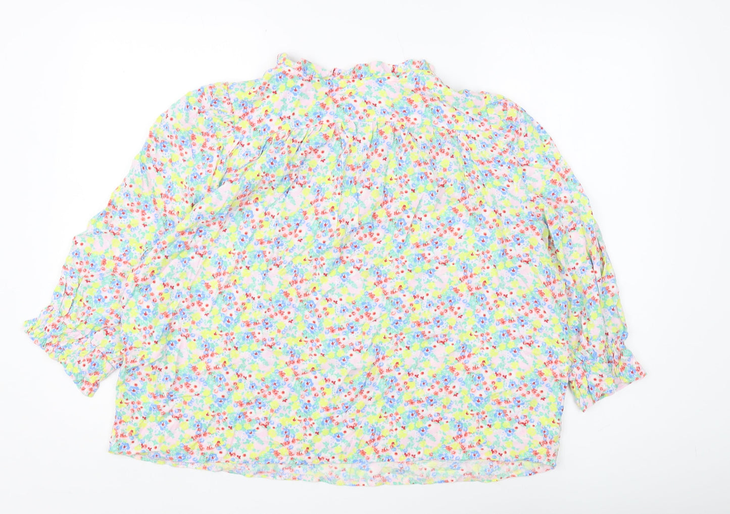 M&Co Women's Multicoloured Floral Blouse Size 18