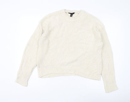 Womens UK Size S New Look Ivory Pullover Jumper