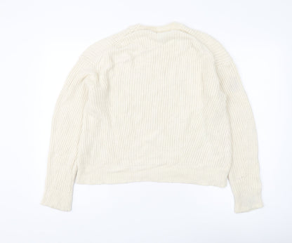 Womens UK Size S New Look Ivory Pullover Jumper
