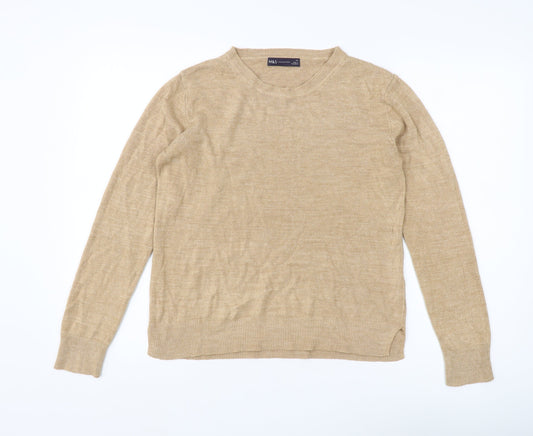 Womens UK Size 14 Marks and Spencer Beige Pullover Jumper