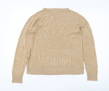 Womens UK Size 14 Marks and Spencer Beige Pullover Jumper