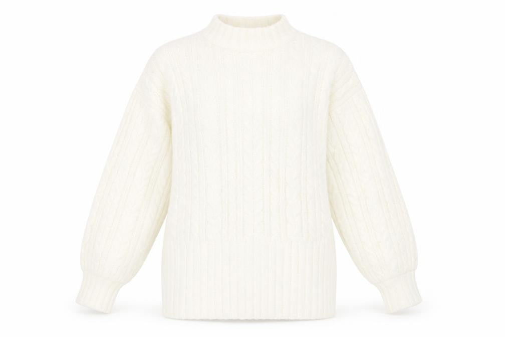 Womens UK Size S NEXT White Pullover Jumper