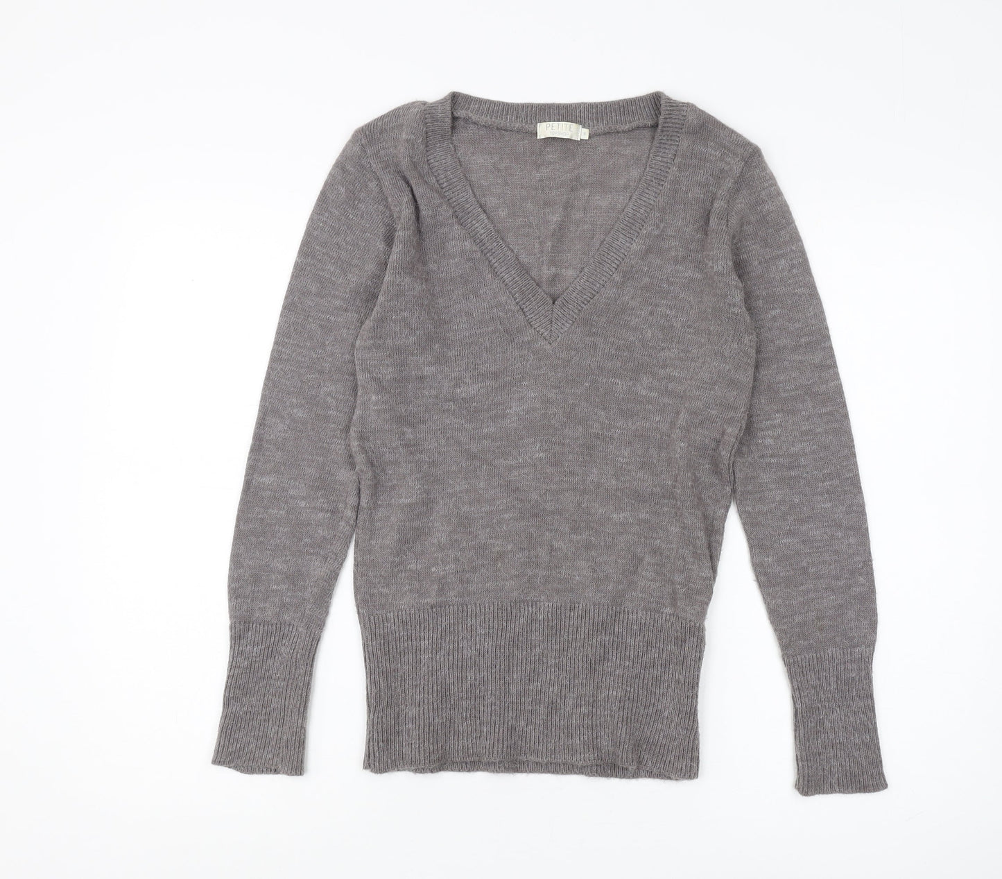 Womens UK Size 8 Topshop Grey Pullover Jumper