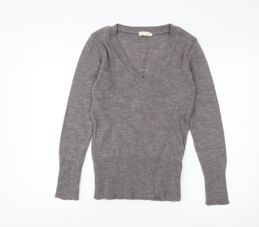 Womens UK Size 8 Topshop Grey Pullover Jumper