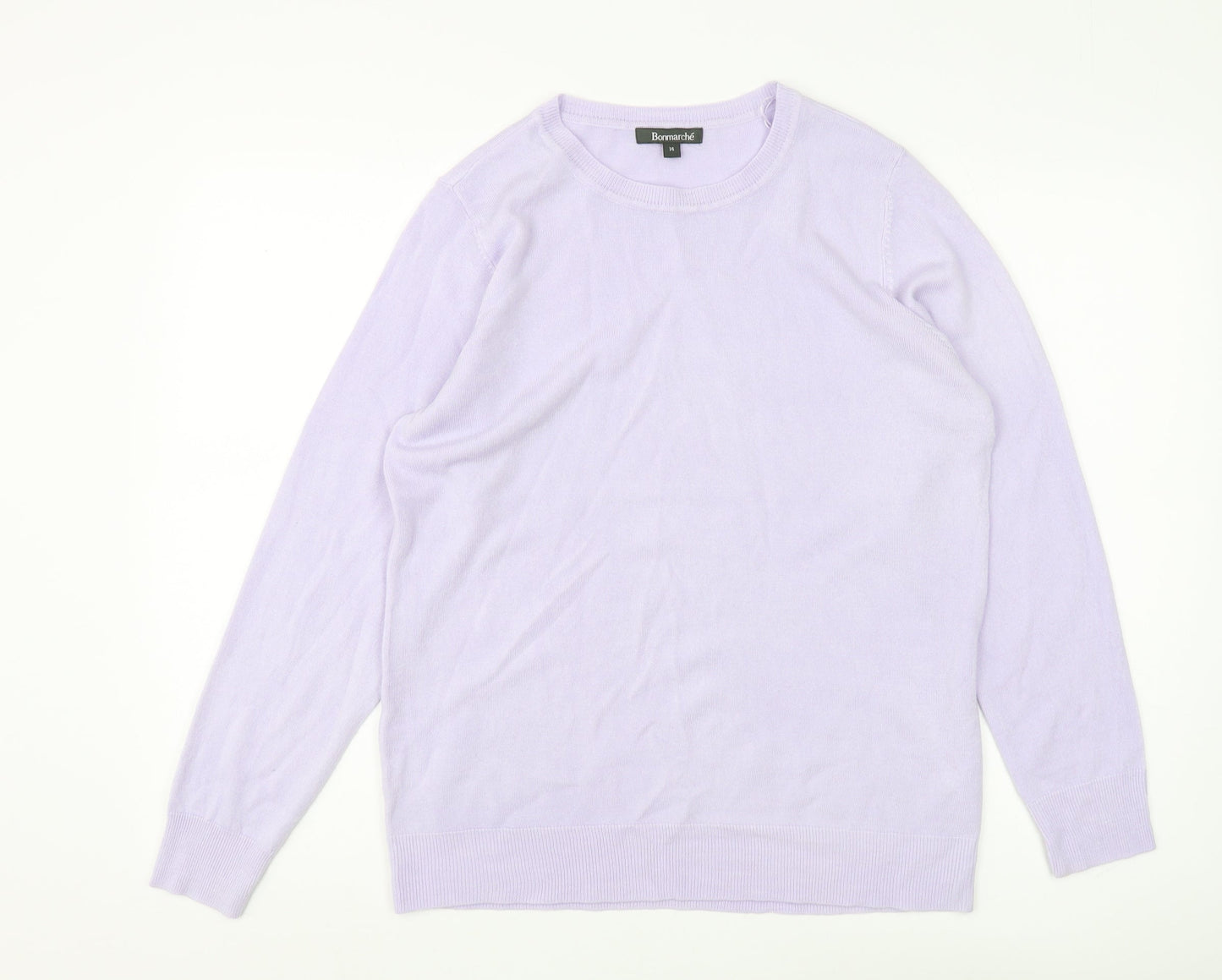 Womens UK Size 14 Bonmarché Purple Jumper Jumper