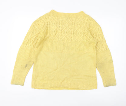 Womens UK Size 10 Dorothy Perkins Yellow Pullover Jumper