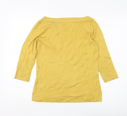 Marks and Spencer Women's Yellow Pullover Jumper