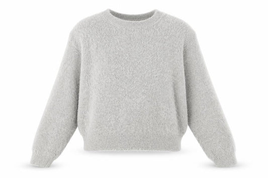 Womens UK Size L FOREVER 21 Grey Pullover Jumper