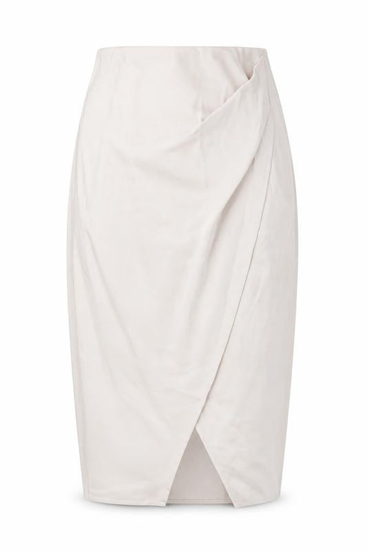 Rachel Zoe Women's Ivory Midi Wrap Skirt in M Size