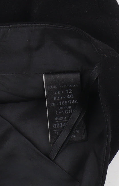 Marks and Spencer Women's Black Knee-Length Pencil Skirt