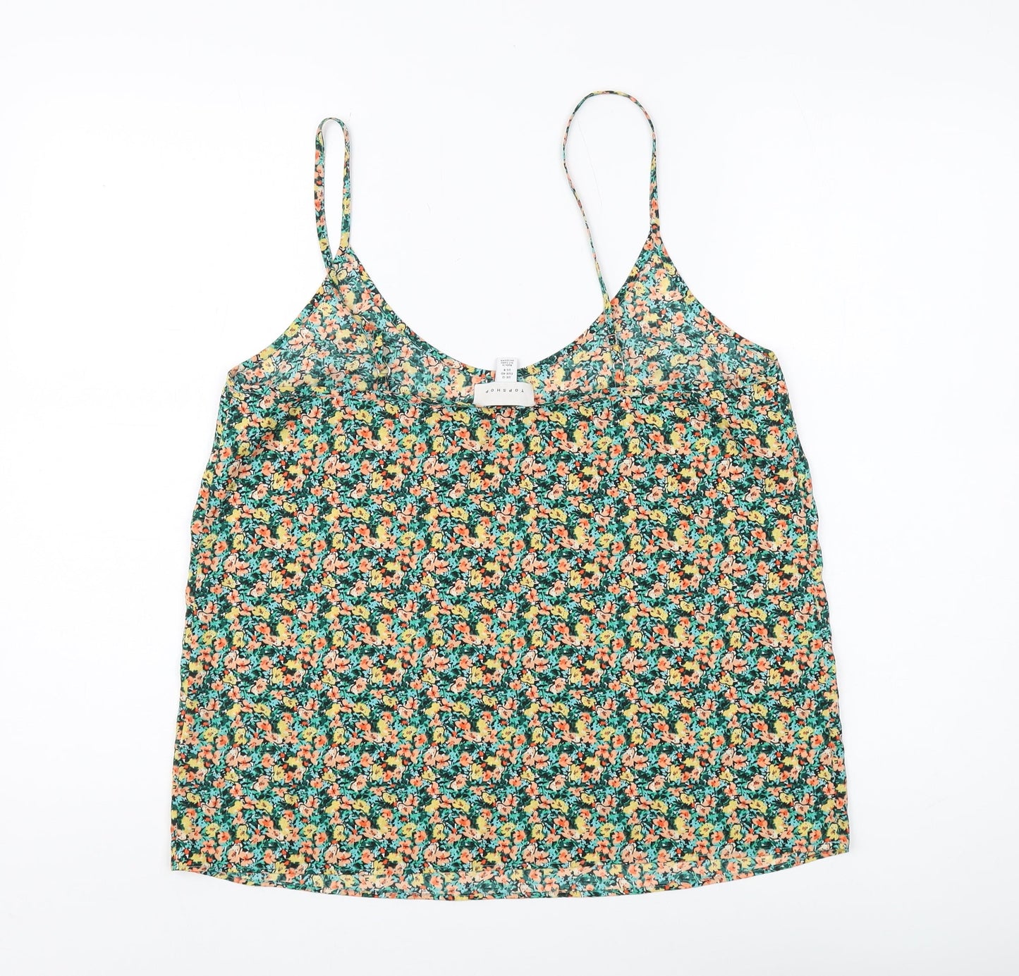 Womens UK Size 12 Topshop Multicoloured Camisole Tank