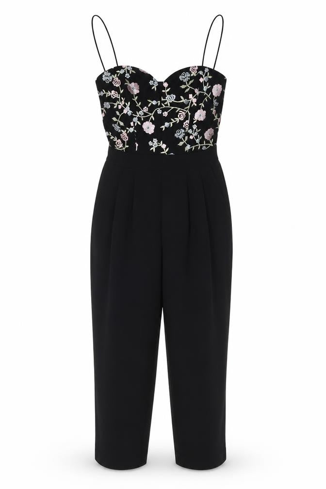 Womens UK Size 8 Girls On Film One-Piece Black Jumpsuit