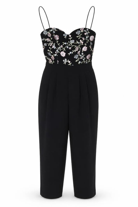 Womens UK Size 8 Girls On Film One-Piece Black Jumpsuit
