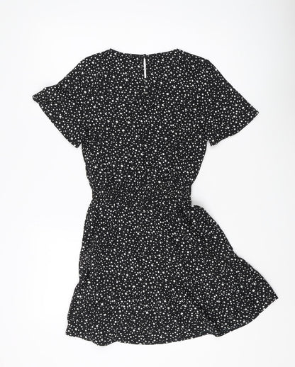 915 Generation Girls Black Polka Dot Short Dress, Age 12