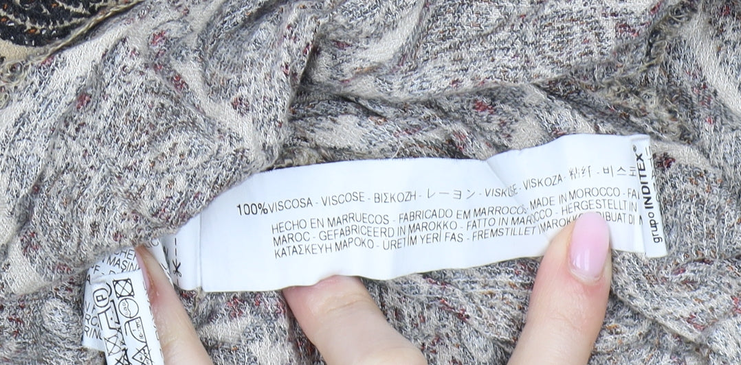 Zara Women's Brown Paisley Viscose Playsuit S