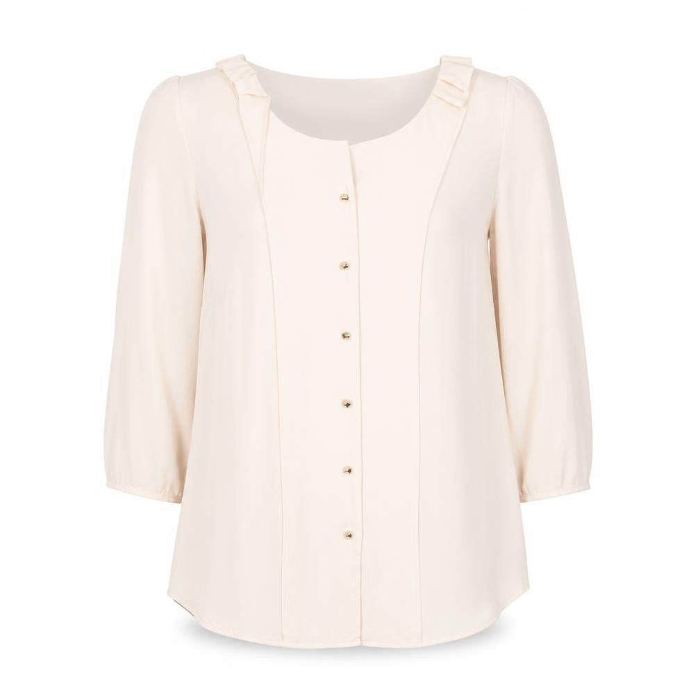 Womens UK Size 14 Marks and Spencer Beige  Blouse