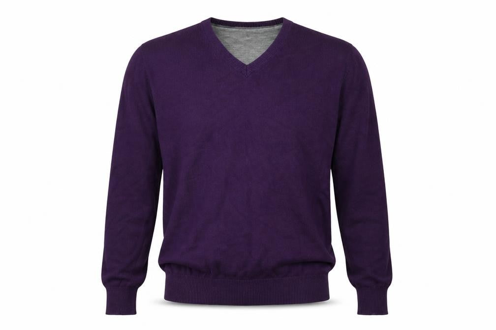 Mens UK Size M Marks and Spencer Purple Pullover Jumper