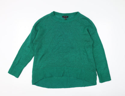 Womens UK Size M New Look Green Pullover Jumper