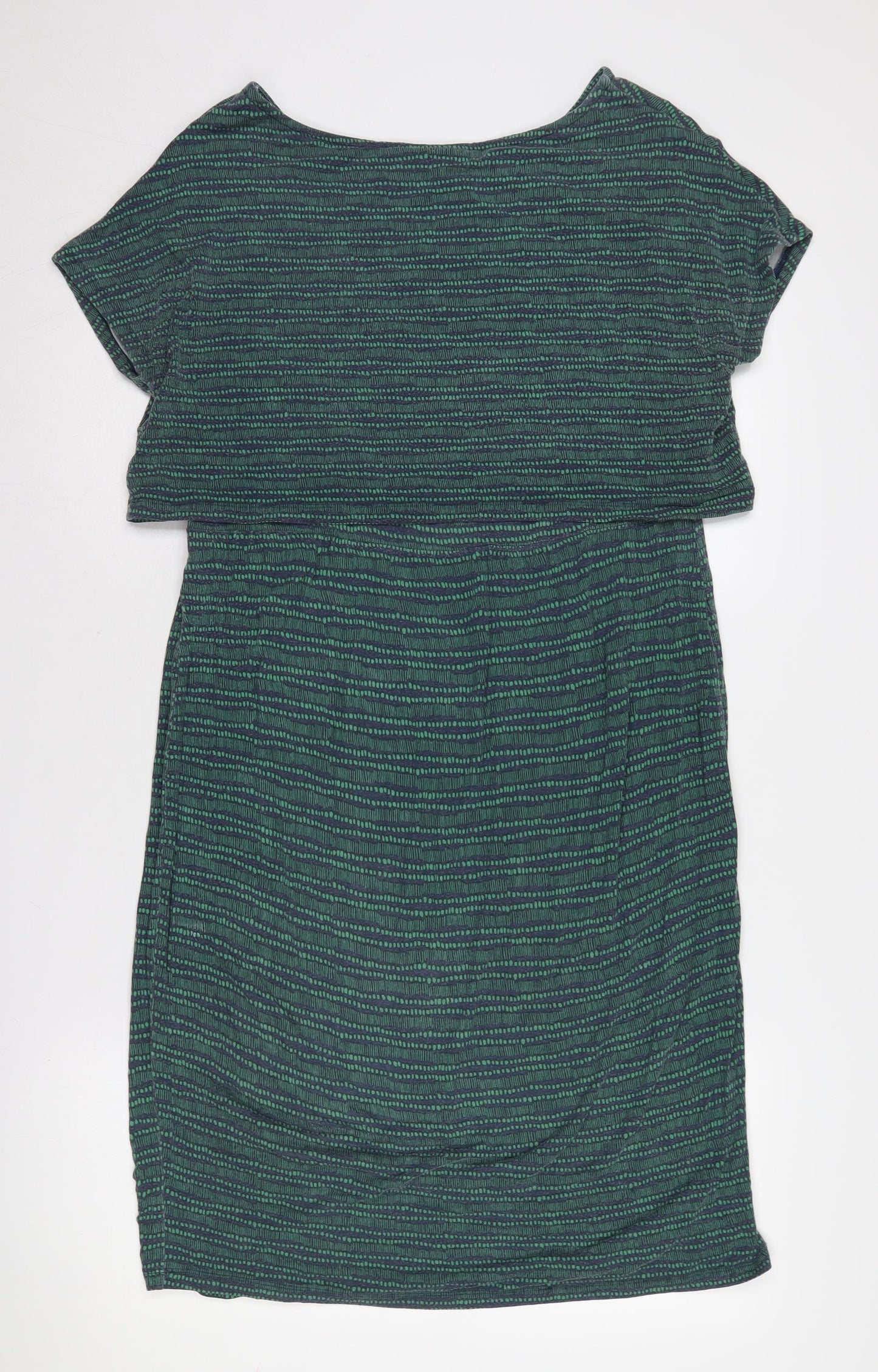 JoJo Maman Bébé Women's Green Dress, Short Sleeve, S