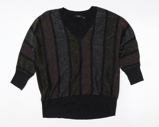 Womens UK Size 14 M&Co Multicoloured Pullover Jumper