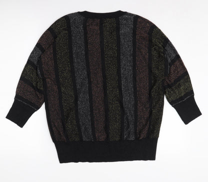 Womens UK Size 14 M&Co Multicoloured Pullover Jumper