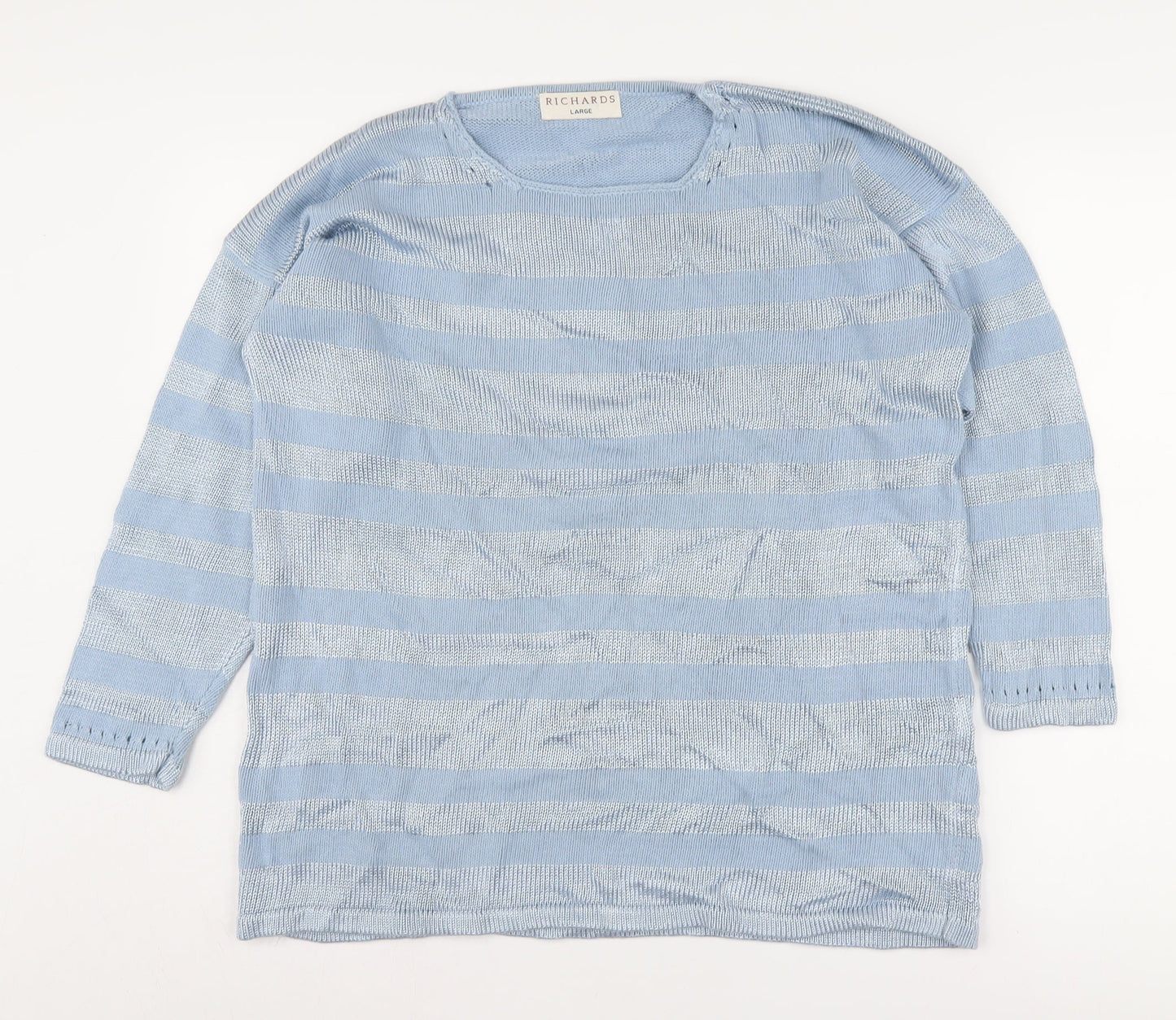 Womens UK Size L Richards Blue Pullover Jumper