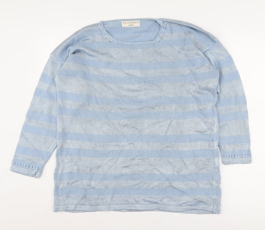 Womens UK Size L Richards Blue Pullover Jumper