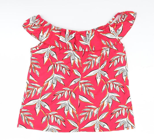 Womens UK Size 16 Roman Red Camisole Blouse