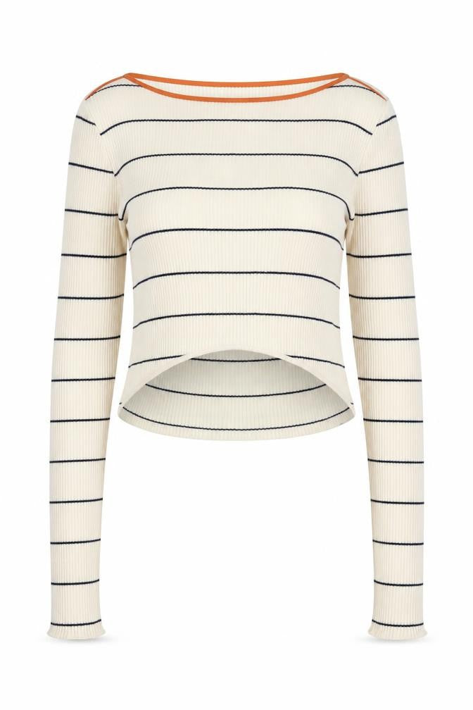 Womens UK Size M Zara Ivory Basic T-Shirt
