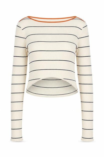 Womens UK Size M Zara Ivory Basic T-Shirt