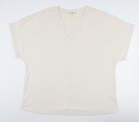 Womens UK Size 20 By Very Beige Basic Blouse