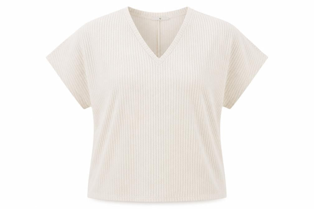 Very Women's Beige V-Neck Blouse Size 20