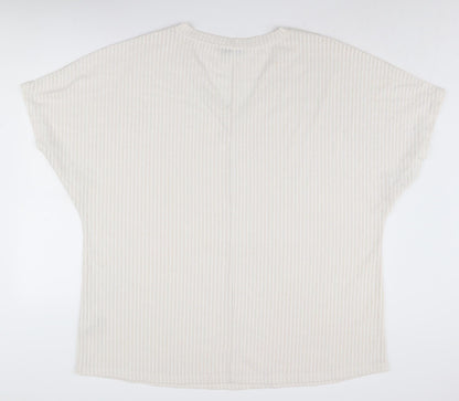 Womens UK Size 20 By Very Beige Basic Blouse