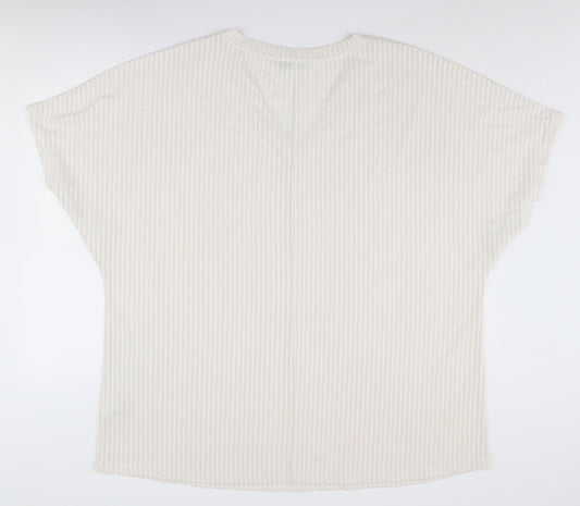 Womens UK Size 20 By Very Beige Basic Blouse