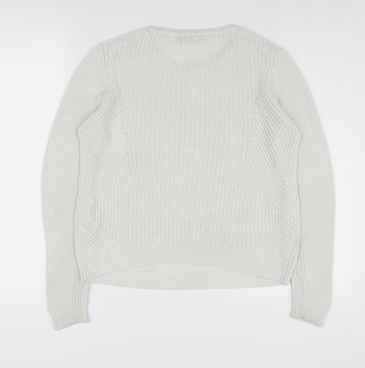 Womens UK Size 12 Marks and Spencer Ivory Pullover Jumper
